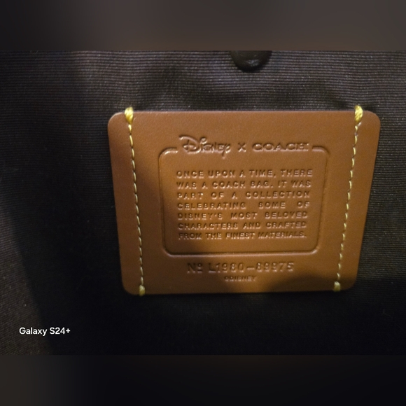 Coach Red Mickey Mouse Leather Tote - Picture 8 of 8